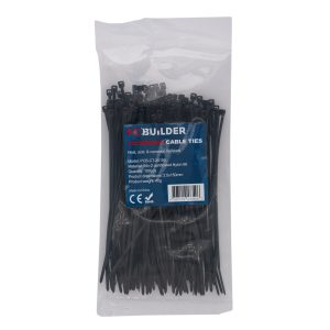 PCBuilder LOCKDOWN 150mm Cable Ties (100 pcs) - Black - Image 1