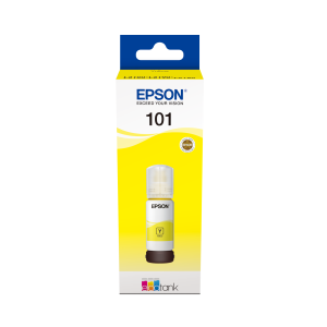 Epson 101 Ink Bottles Yellow 70ml Ecotank L4150 / L4156 / L4160 / L4260 / L6160 / L6170 / L6176 / L6190 / L6270 / L6290 / L6370 / L14150 6000 pages - Image 1