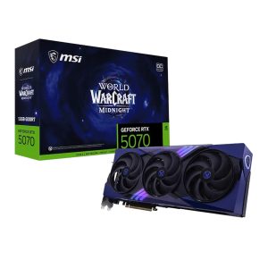 MSI GeForce RTX 5070 12GB World of Warcraft MIDNIGHT VOID EDITION OC Graphics Card - Image 1