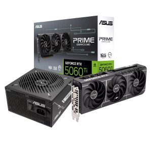 ASUS PRIME GeForce RTX 5060 Ti 16GB and 750W 80 PLUS Bronze Non-Modular Power Supply Bundle - Image 1
