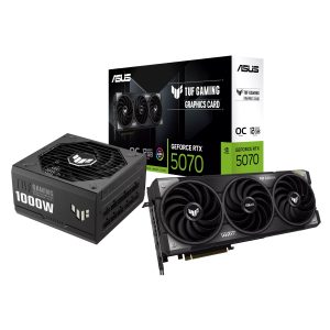Asus TUF Gaming GeForce RTX 5070 OC Edition and 1000W 80 PLUS Gold Modular Power Supply Bundle  - Image 1