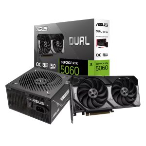 Asus Nvidia GeForce RTX 5060 OC Edition and 750W 80 PLUS Bronze Non-Modular Power Supply Bundle - Image 1