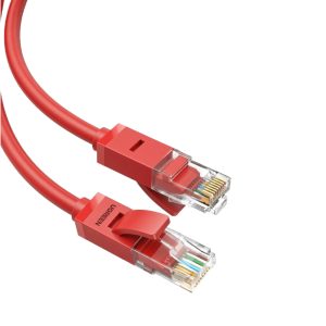 UGREEN RJ45 CAT6 1m LAN Network Cable – (1Gbps, 250MHz) – Red - Image 1