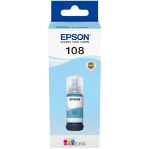 Epson 108 Ink Bottle Ligh Cyan 70ml for L8050 / L18050 - Image 1