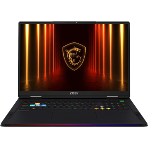 RAIDER 18 HX AI A2XWIG-265ZA / INTEL CORE ULTRA 9 285HX / DDR 5 64GB 6400MHz (2x 32GB) / 2TB NVME PCIE SSD (1x 2TB) / RTX 5080 GDDR7 16GB / 18" UHD+ (3840*2400) 120Hz MINILED / WINDOWS 11 HOME/ TITAN GAMING BACKPACK / CORE BLACK / 2 YEAR WARRANTY - Image 1