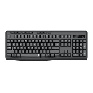 Redragon BK-7367 Full-size Ergonomic Wireless Membrane Office Keyboard - Black - Image 1