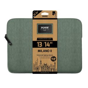 Port Designs Milano II Eco 13/14" Universal Laptop Sleeve - Sage Green - Image 1
