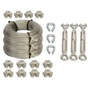 Heavy-duty Lattice Mast - 21m Guy rope kit | MAST-GR-21M - Image 1