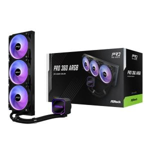 ASRock PRO 360 ARGB All-in-one Liquid CPU Cooler - Black - Image 1