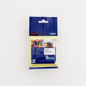 Non Laminated Tape 8M X 12MM Black On White - Image 1