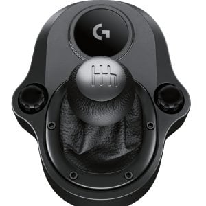 Logitech Driving Force Shifter – Gaming Shifter – G-Series Racing wheel accessory – Black leather - Image 1