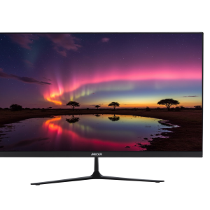 MECER 27'' 16X9 FULL HD 1920X1080 LED MONITOR BLK HDMI+VGA (excludes Dedicated Power Cord) - Image 1