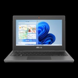 ASUS BR1100CKA / 11.6-inch HD (1366 x 768) 16:9 / Intel® Celeron® N4500 Processor 1.1 GHz (4M Cache  up to 2.8 GHz  2 cores) / DDR4 4GB (4GB DDR4 on board) / 128G eMMC / Intel® UHD Graphics / Windows 11 Home / Dark Grey / 1Y Pick up/ return - Image 1