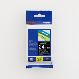 Brother 24MM White on Black Laminated tape - Image 1