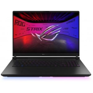 ASUS ROG STRIX SCAR 18 / 18-inch 2.5K (2560 x 1600  WQXGA) 16:10 ROG Nebula HDR Display / Intel® Core™ Ultra 9 Processor 275HX 2.7 GHz (36MB Cache  up to 5.4 GHz  24 cores  24 Threads)/ Intel® AI Boost NPU up to 13 / DDR5 32GB ( 16GB DDR5-5600 SO-DIMM  the memory speed of the systems vary by CPU SPEC *2 ) / 2TB PCIe® 4.0 NVMe™ M.2 Performance SSD + 1x M.2 SSD / NVIDIA® GeForce RTX™ 5090 Laptop GPU 24GB GDDR7 / Backlit Chiclet Keyboard Per Key RGB with Copilot key / Fast charging ( Recharge from 0-50% in 30 minutes ) / Incl. ROG backpack / Off Black / Windows 11 Home / 1YR PUR Warranty - Image 1