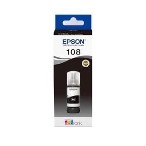 Epson 108 Ink Bottle Black 70ml for L8050 / L18050 - Image 1