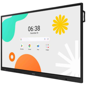 Samsung 65" Android Interactive Display  Android 14 EDLA Certified  Resolution: 3840 x 2160  UHD  400nit Brightness  Build in Speakers  HDMI out  40 PTS touch  Wi-Fi & BT  7 YEAR WARRANTY - Image 1