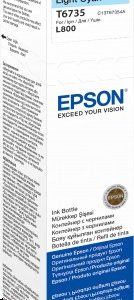 Epson 673 Ink Bottles Light Cyan 70ml EcoTank L800 /810 / 850 / 1800 - Image 1