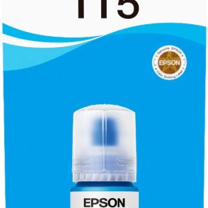 Epson 115 Ink Bottles Cyan 70ml EcoTank L8160 6200 pages 2300 Photos - Image 1