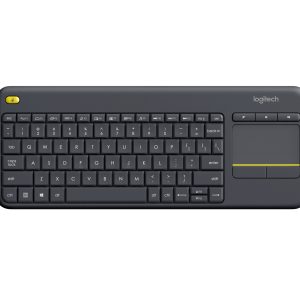 Logitech K400 Plus - Wireless Keyboard - Touchpad - Black - USB - Image 1