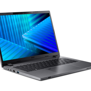 Acer TravelMate TMP214-55-G3-TCO-54G 14" WUXGA IPS SlimBezel Intel Core Ultra 5 processor 115U 16 GB DDR5 Memory 512GB PCIe NVMe SSD SD card reader WIFI6E+BT 2x2 AX+BT 6E FHD IR camera FPR BackLit KB 53Wh Li-ion battery 65W TypeC adapter Windows 11 PRO 3 YRS OSW - Image 1