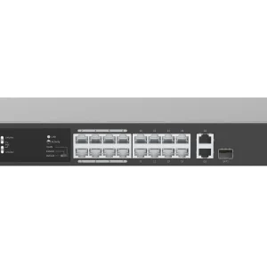 UNV - 16x Fast Ethernet PoE Ethernet Port Switch, 2x Gigabit port, 1x SFP port