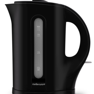 Mellerware Tugela 1.7L Black Cordless Plastic Kettle