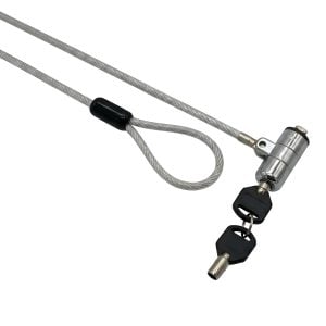GIZZU 1.8m T-Bar Laptop Cable Lock Master Key Compatible - Image 1