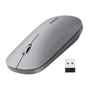 UGREEN Portable 2.4GHz Wireless Mouse - Grey - Image 1