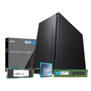 PCBuilder Intel i3-14100 HOME Master Windows 11 Desktop PC - Image 1