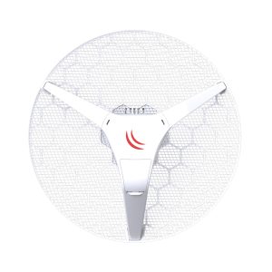 MikroTik LHG 5 P2P Integrated Antenna, 24.5dBi 5GHz antenna, Dual Chain 802.11an wireless, 1x LAN, POE, PSU - Image 1