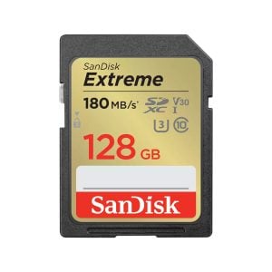 SanDisk Extreme SD UHS I Card for 4K Video 128GB - Image 1