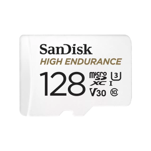 Sandisk High Endurance 128GB Class 3 MicroSDXC Card with Adapter - Image 1
