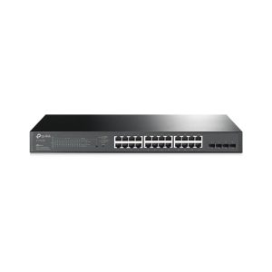 TP-Link Jetstream 28-Port Gbit Smart Switch With 24 X Port PoE+ & 4 X Gbit SFP Slots - Image 1