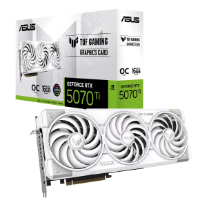 ASUS GeForce RTX 5070Ti TUF GAMING 16GB OC White Graphics Card - Image 1