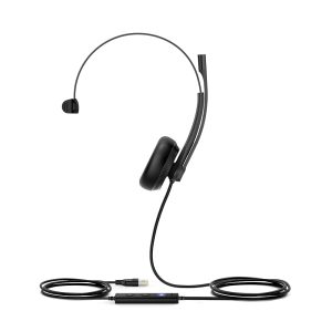 Yealink UH34 Mono Single Earpiece USB Headset With Leatherette Ear Cushions Teams Edition - Image 1