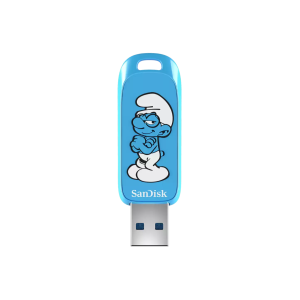 SanDisk Smurf USB Flash Drive 64GB, Up to 130MB/s - Image 1