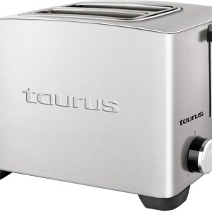 Taurus 850W 2 Slice Brushed Stainless Steel Toaster - Image 1