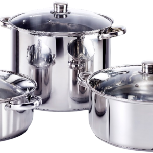 Salton 6 Piece Stainless Steel Family Potset