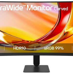 LG 34 Inch UltraWide WQHD Curved 120Hz Monitor - Image 1