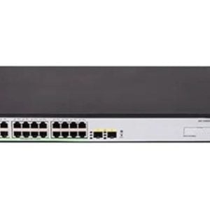H3C SMB S1600V2-26P-HPWR Layer 2 Ethernet Switch with 24x 10/100/1000Mbps Ethernet PoE+ Ports and 2x 1Gbps SFP Ports, 370W PoE+ Capacity, AC PSU