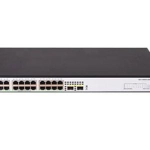 H3C SMB S1600V2-26S-HPWR Layer 2 Ethernet Switch with 24x 10/100/1000Mbps Ethernet PoE+ Ports and 2x 10Gbps SFP+ Ports, 370W PoE+ Capacity, AC PSU - Image 1