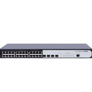H3C SMB S1850V2-28P-EI Layer 2 Ethernet Switch 24x 10/100/1000Mbps Ports and 4x 1Gbps SFP Ports, AC PSU - Image 1