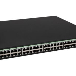 H3C SMB S5120V3-52P-PWR-LI Layer 3 Ethernet Switch with 48x 10/100/1000Mbps Ethernet PoE+ Ports and 4x 1Gbps SFP Ports, 370W PoE+ Capacity, AC PSU