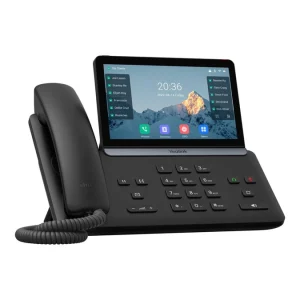Yealink T87W Prime Business Phone, 7" Touch Screen, Built-In Bluetooth, Wi-Fi, PoE Support, Excludes PSU