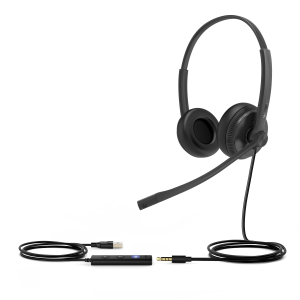 Yealink UH34 Dual Headset Special Edition With USB-A, 3.5mm jack Connection, Teams edition - Image 1