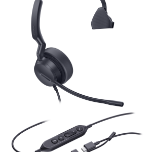 Yealink UH42 Mono USB Headset, USB-C With USB-C/A Adapter, Teams Certified - Image 1