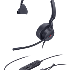 Yealink UH44 Mono USB Headset, USB-C With USB-C/A Adapter, Teams Certified - Project Only - Image 1