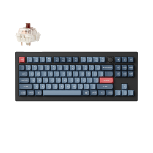 Keychron V3 Max QMK/VIA 80% Wireless Custom Mechanical Keyboard (Brown Switch) – Carbon Black - Image 1