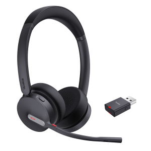 Yealink WH64 Hybrid Dual DECT And Bluetooth Wireless Headset, Teams Certified, Includes Stand - Image 1